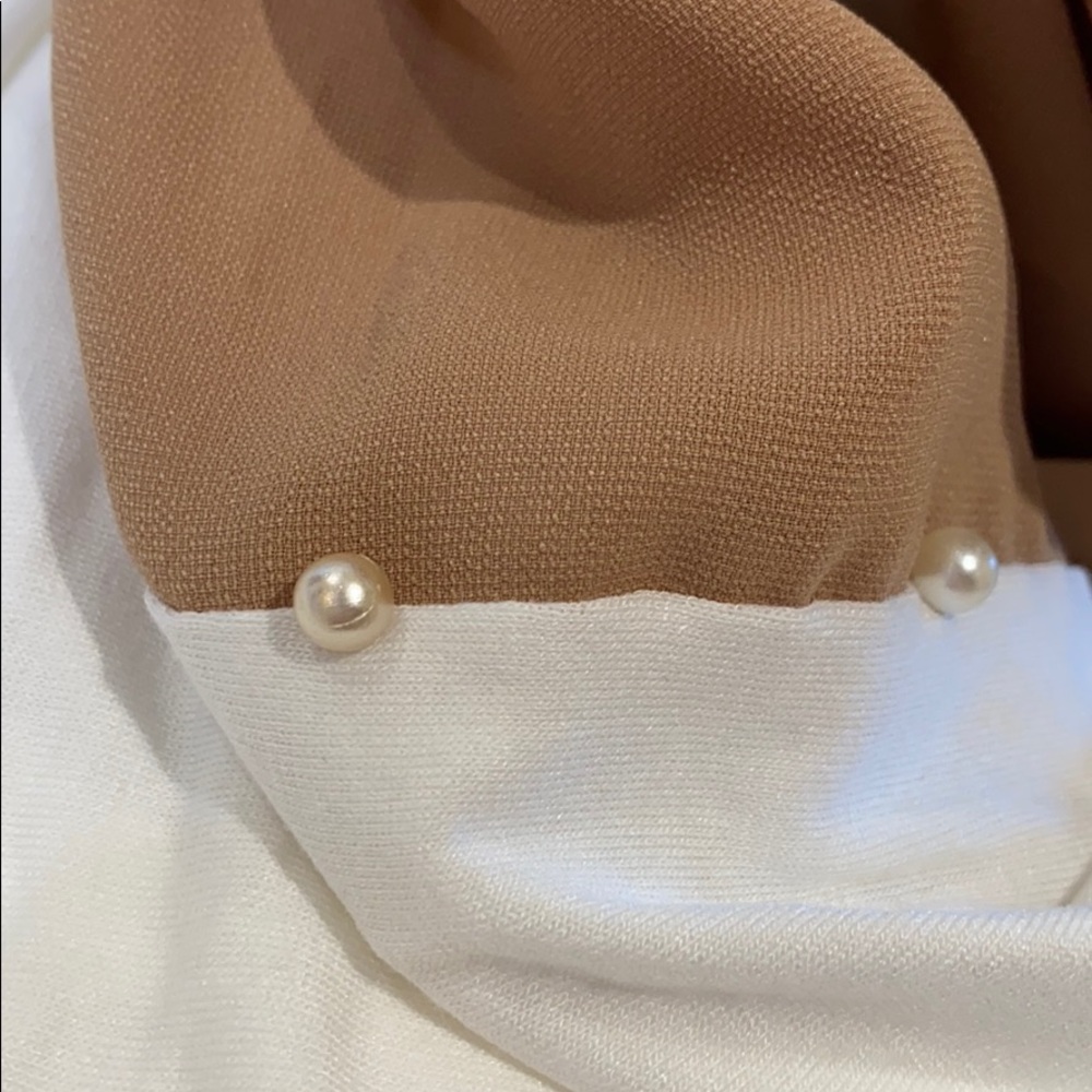 Women’s Pearled 2 color Hijab Scarf Shawl Cover up - Picture 12 of 15